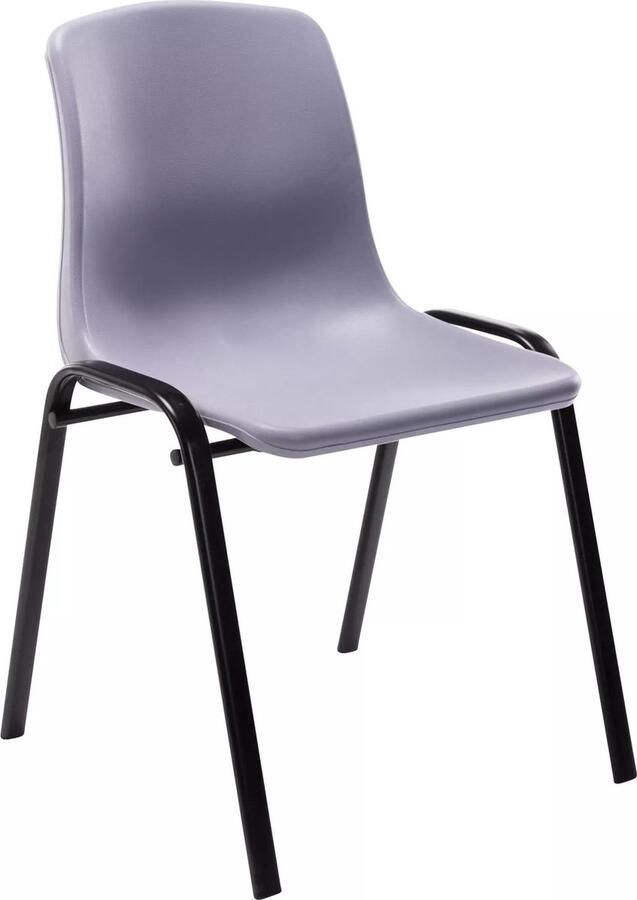 In And Outdoormatch Stapelstoel Javier Praktische Stoel Kunststof Zitting Modern Design Grijs