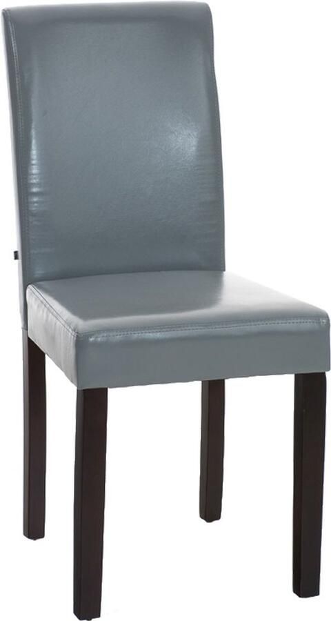 In And Outdoormatch Stoel Angus Grijs Kunstleer Bezoekersstoel Bureaustoel Eetkamerstoel Hoge kwaliteit bekleding Stijlvolle stoel Klassiek design