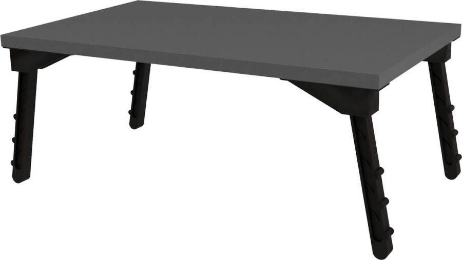 In And Outdoormatch Laptoptafel Jobbo Opvouwbaar 23 5x60x35 5cm Antraciet Spaanplaat en Kunststof Praktische Computertafel