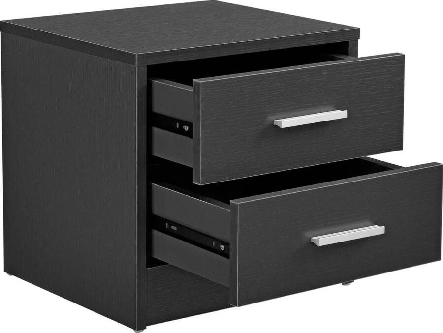 In And Outdoormatch Nachtkastje Connie Ladekast Met 3 Laden 38x34x37 cm Grijs Spaanplaat
