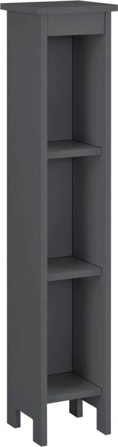 In And Outdoormatch Open Kast Flossie HKC Kolomkast 80x17x17 cm Donkergrijs Stijlvol Design