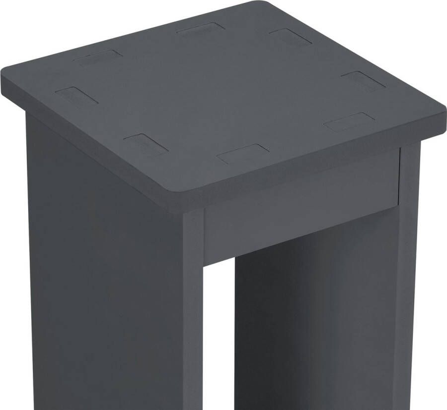 In And Outdoormatch Open Kast Jorge Met 3 Vakken HKC Kolomkast 80x17x17cm Donkergrijs - Foto 2