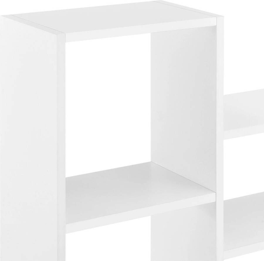 In And Outdoormatch Wandplank Percy Met 4 Vakken en 2 Planken 101x18x60 cm Wit - Foto 2