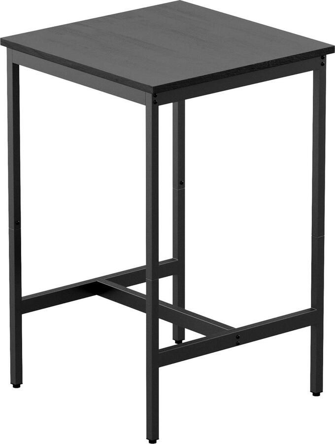 IN-HOMEXL Bartafel Keukentafel Eettafel Bartafels Hout Bartafel Vierkant Bartafel Zwart Bruin Hoge bartafel Charco 55 x 55 x 89 cm (LxBxH)