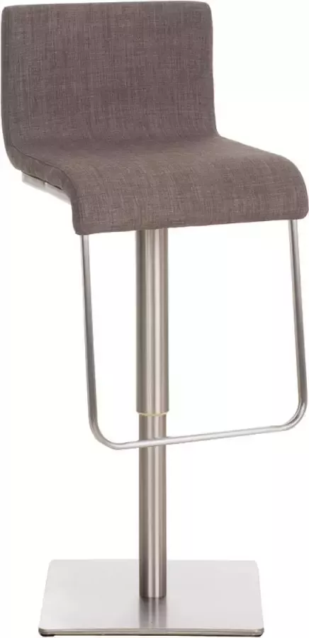 Inandoutdoormatch Barstoel Orgin In hoogte verstelbaar RVS Barkruk met rugleuning Set van 1 Ergonomisch Barstoelen voor keuken of kantine Blauw Zithoogte 55-78 cm