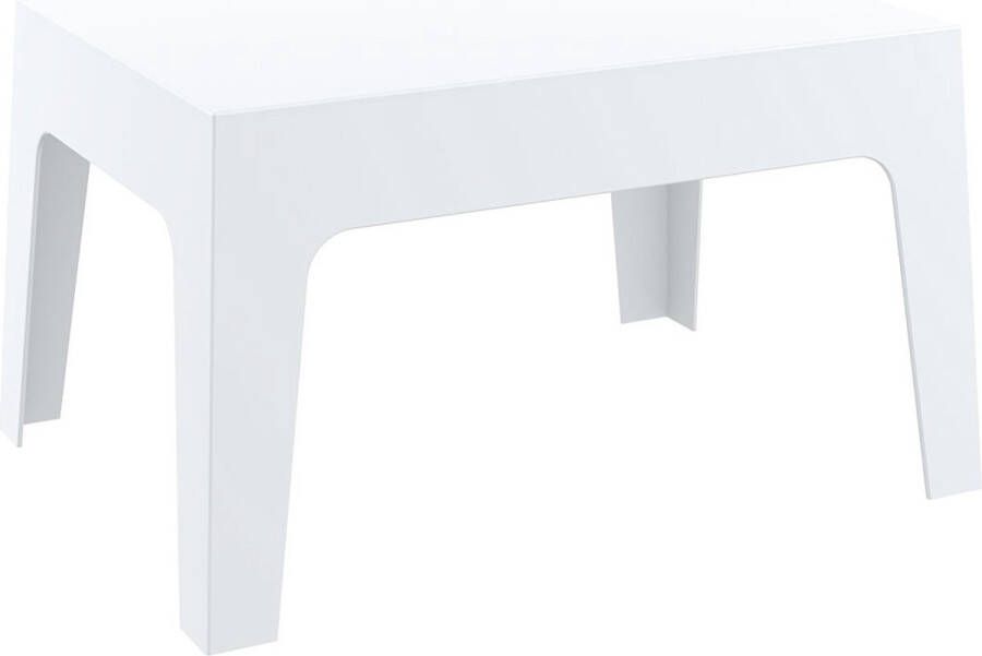 In and outdoor match Bijzettafel box Cale Wit Klassiek Laptoptafel Ontbijt Bed Rond