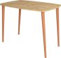 Inandoutdoormatch Bureau Wanda Laptoptafel 70x90x60 cm Eiken en Houtkleurig Spaanplaat en Beukenhout Stijlvol Design - Thumbnail 1