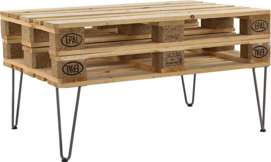 Unbranded Hairpin Legs Caden Tafelpoten 2-punts Set van 4 35 cm Metaal Grijs- Staal