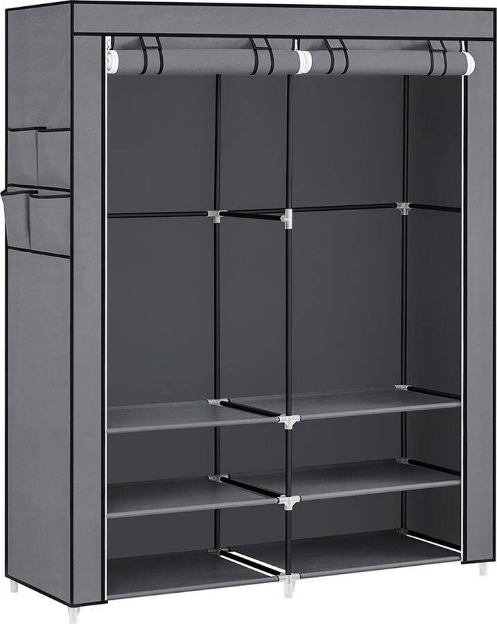 Unbranded Kledingkast Bidra Kledingkast Opvouwbare stoffen Garderobe-organizer Slaapkamer Kledingrek 45x27x176cm