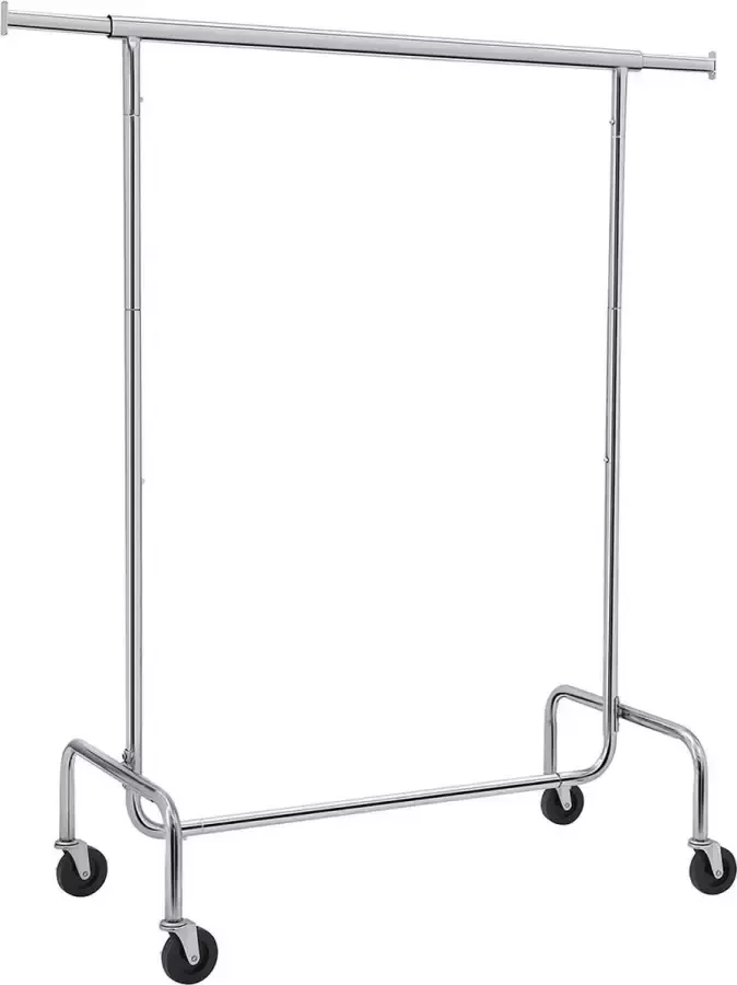 Inandoutdoormatch Kledingrek PRO Metaal Garderobekast kledingkast organizer Slaapkamer 150x45x160cm moederdag cadeautje