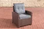 Inandoutdoormatch Premium Tuinstoelen outdoor loungestoel Lounge ijzergrijs 70 x 73 x 82 cm - Thumbnail 2