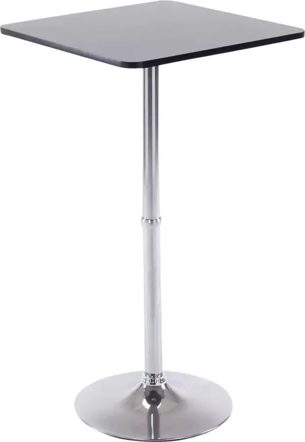 Unbranded Statafel modern Vierkant Bartafel voor Binnen & Buiten Metaal Partytafel Grijs 60x60x108cm