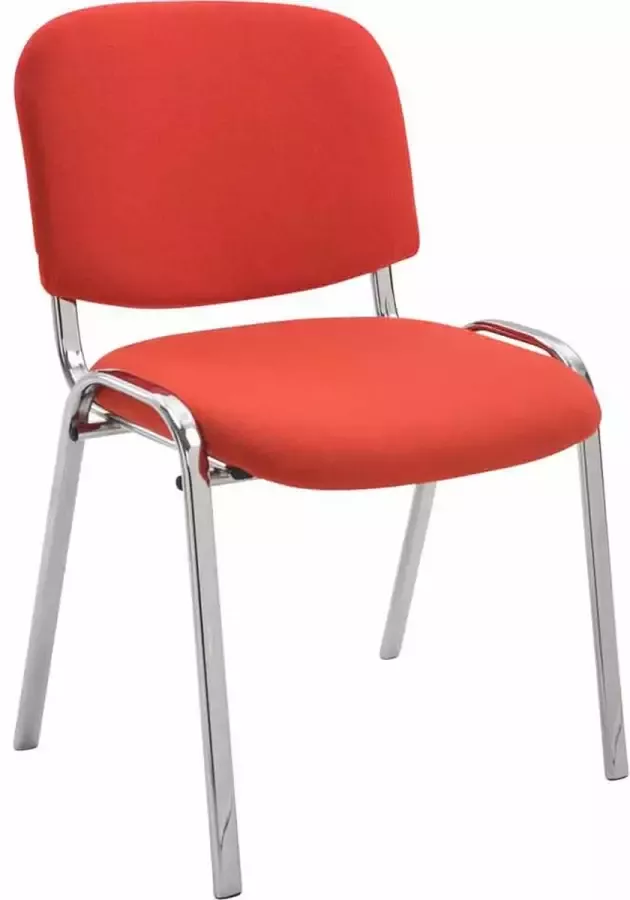 Inandoutdoormatch stoel Keegan vergaderstoel 100% polyurethaan Rood Bezoekersstoel Vaderdag cadeau
