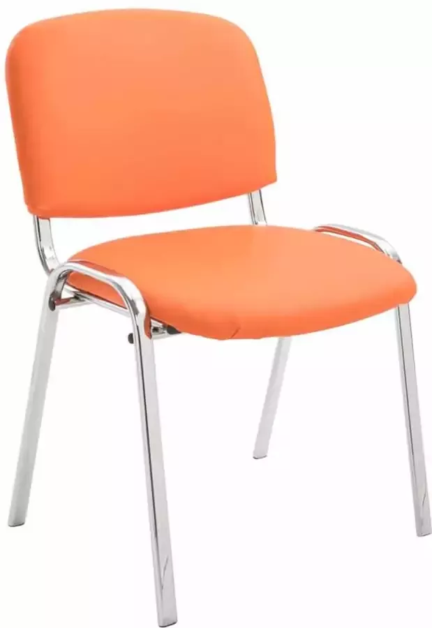 Inandoutdoormatch stoel Liberato vergaderstoel 100% polyurethaan Oranje Bezoekersstoel Vaderdag cadeau