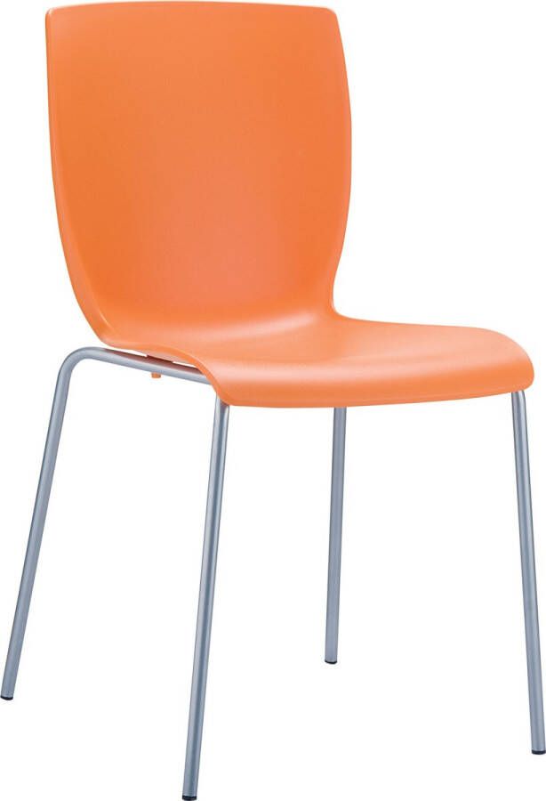 Unbranded Trendy stoel oranje Met rugleuning Woon of beurs Zithoogte 41 cm