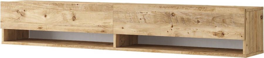 Inandoutdoormatch TV Kast Elvira TV Meubel TV meubel 2 Opbergvakken 180x31 5x29 5cm Houtkleurig Sierkast - Foto 2