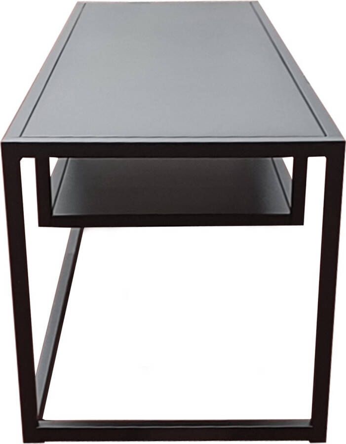 Inandoutdoormatch TV Meubel Isokyrö 120x40x40cm Mat Zwart Stijlvol Design Metaal - Foto 2