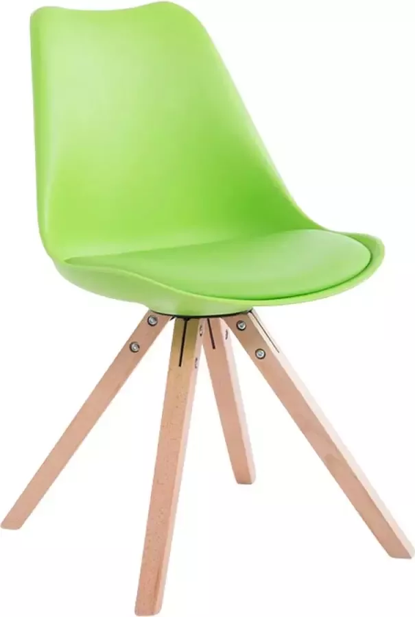 Inandoutdoormatch Vergaderstoel Upa Stoel groen Met rugleuning Bezoekersstoel Zithoogte 48cm Vaderdag cadeau - Foto 2