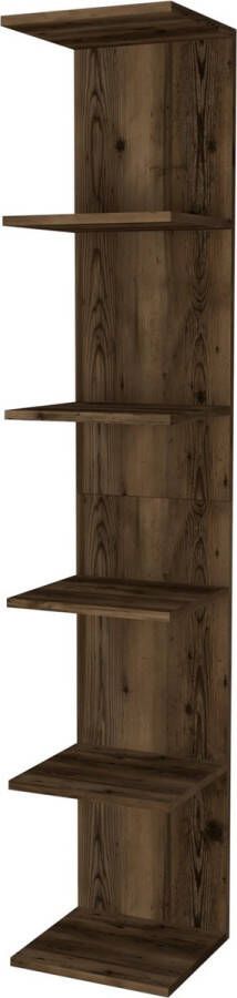 Unbranded Wandplank Osbert 180x345x30 cm Eiken antiek Spaanplaat Modern Design