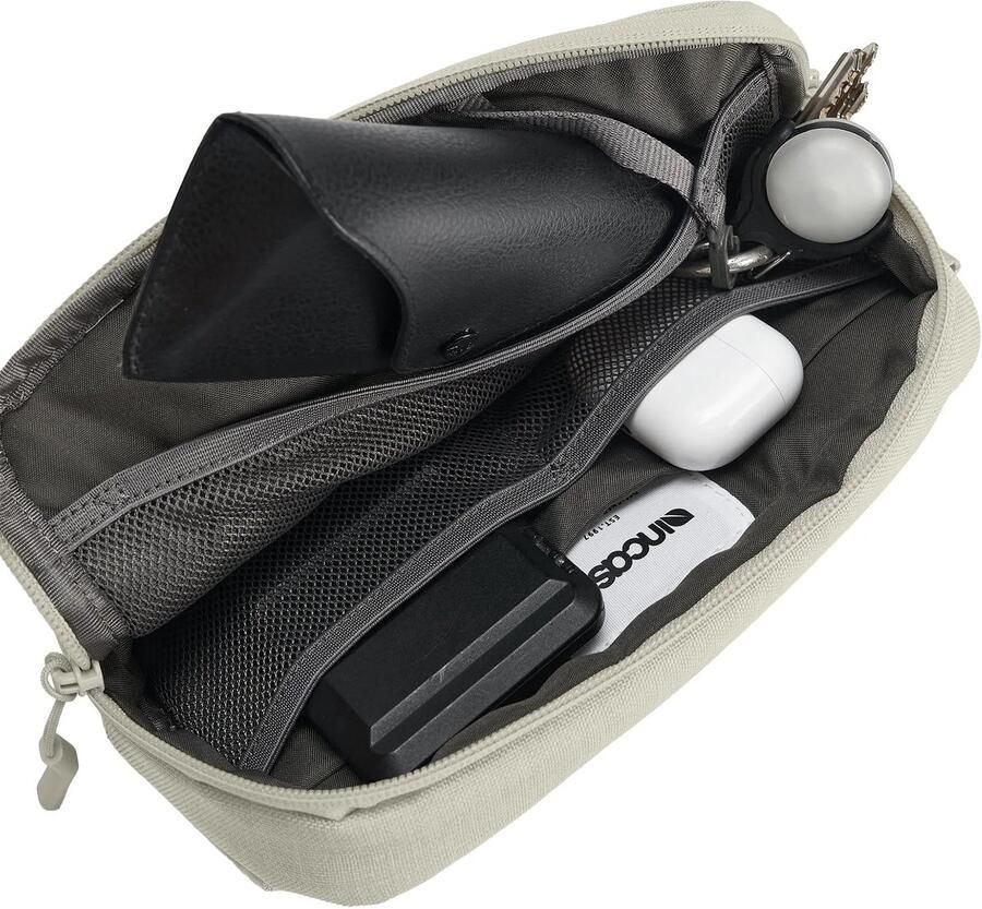 Incase Crosstown Sling Bag – Voorzien van Pluche Namaakbont – Snel Toegankelijke Voorzak – Verschillende Interne Gaasvakken Geel