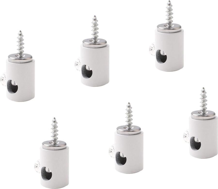 INCREWAY Kroonluchter Haken met Kabel Wit 6 Stuks