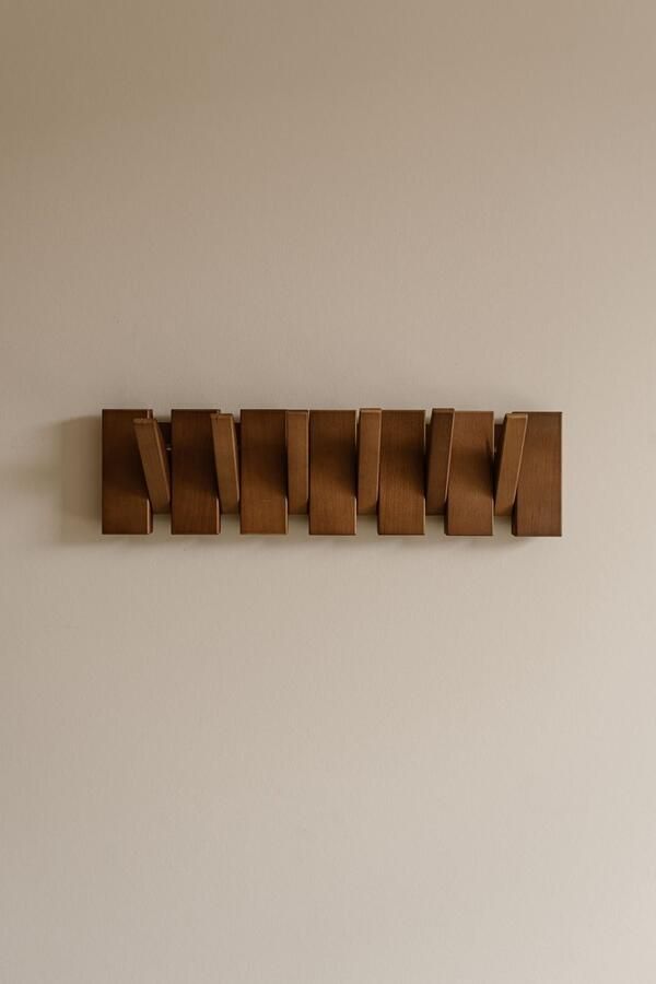 Indore Home Wandkapstok Flip Hout Inklapbaar Pianokapstok