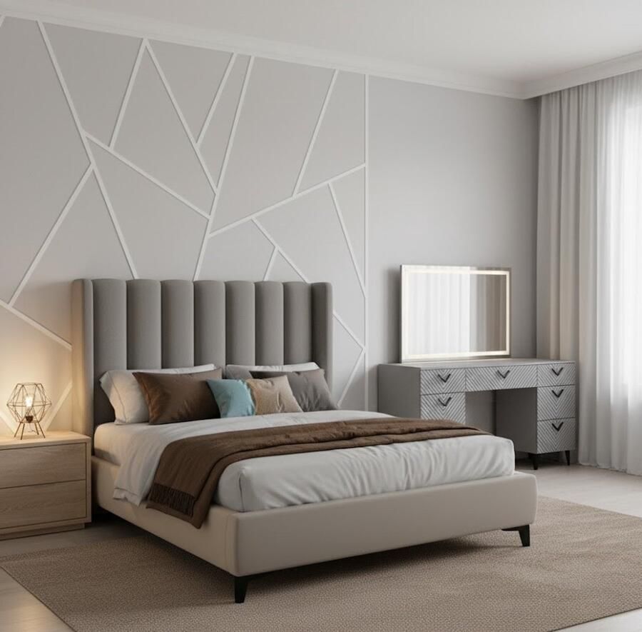 Industrial-Home IndustrialHome Luxe Kaptafel “Anett Deluxe” – Grijs – 150 cm – Met LED Spiegel & 7 Lades – Moderne Make-up Tafel – Grote Ladekast – Slaapkamer Tafel – Visagietafel – Kaptafel met Verlichting