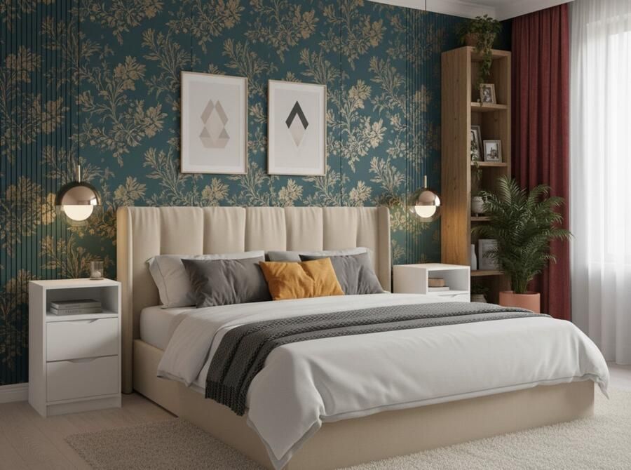 Industrial-Home Nachtkastje Set van 2 – Ruben Deluxe Duo – Hoge Nachtkastjes voor Boxspringbed – Wit – 38 x 30 6 x 66 6 cm – Met 2 Lades & Open Opbergvak – Moderne Nachtkastjes – Krasbestendig – Luxe Bedkastjes voor Slaapkamer