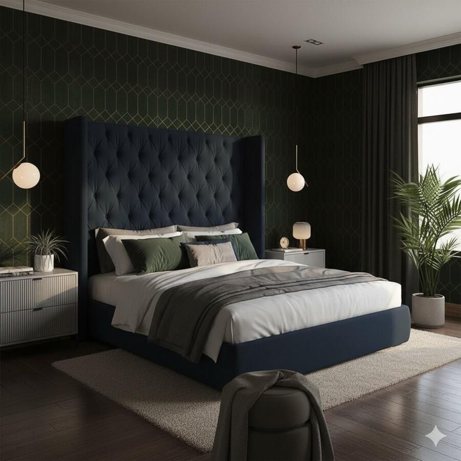 Industrial-Home Nachtkastje set van 2 – Verona – Moderne Grijze Nachtkastjes met Laden 66 x 60 x 36 cm – Stijlvol & Praktisch Opbergmeubel voor Slaapkamer