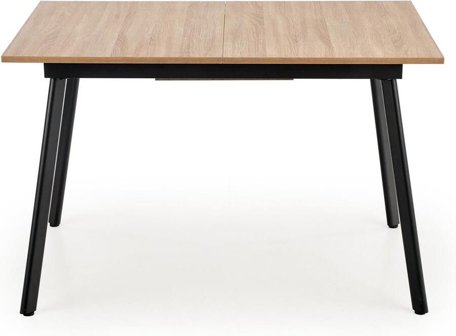 Industrial-Home Uitschuifbare Eettafel Houtskleur en Grijs – Modern Design – Verlengbaar – Stijlvolle Eettafel voor 6-8 Personen – Praktisch en Duurzaam