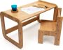 Industrial Living kindertafel met twee stoelen speeltafel met opbergruimte activiteiten tafel kinderbureau tekentafel voor kinderen - Thumbnail 2