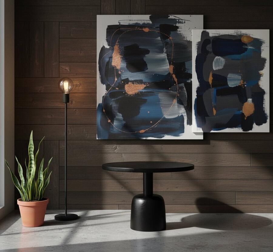 Industrialhome Bijzettafel industrieel Wink 50x50x35 cm – Zwart metalen tafel – Stoere design bijzettafel van