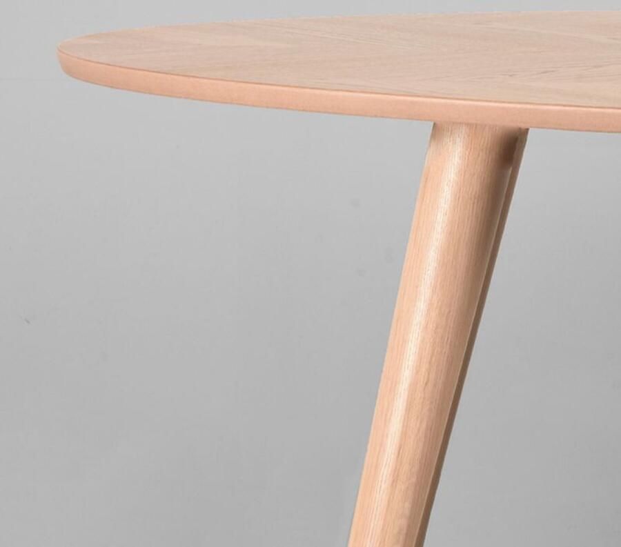 Industrialhome Eettafel Ovaal Nordic 210x110 cm – Naturel Eikenhout – Scandinavisch Design – Vissengraat Tafelblad – 6 Personen – Robuuste Houten Poten