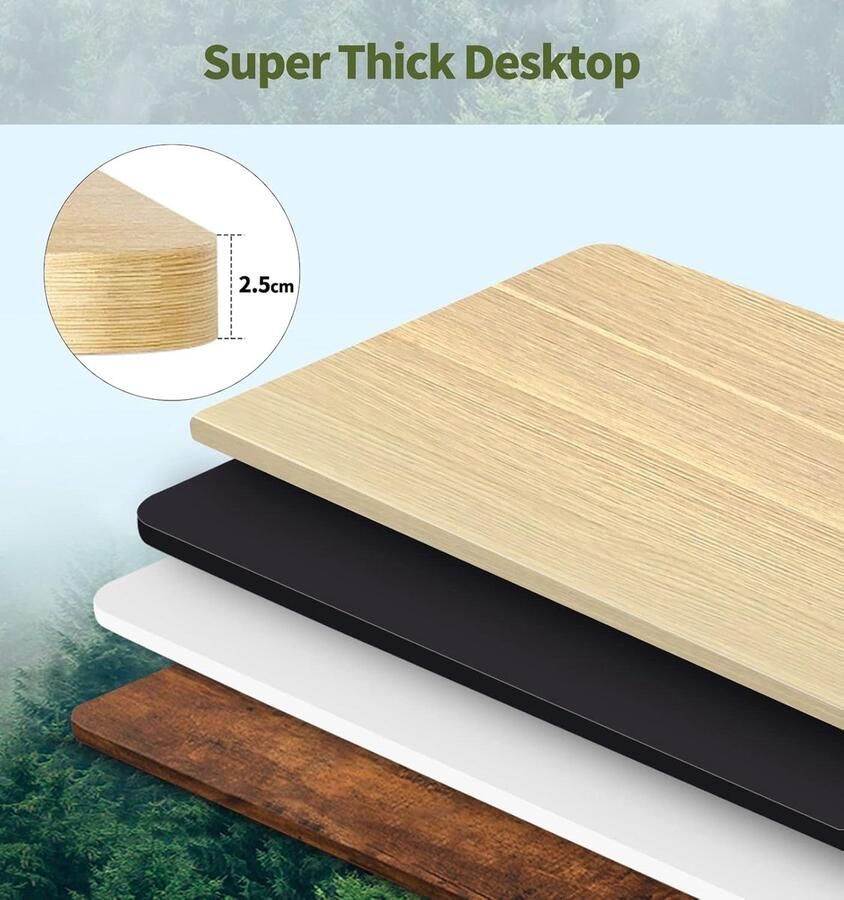 Industrialhome S1 ErgoLift Pro – Elektrisch Zit-Sta Bureau – 120x60 cm – In Hoogte Verstelbaar – Ergonomisch Bureau – Memory Functie – Met USB – Oak Tafelblad – Grijs Onderstel