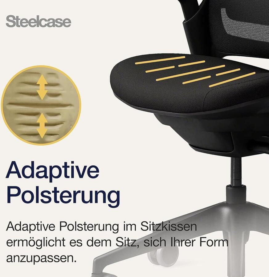 Industrialhome Ergonomische Bureaustoel 66x64x92 cm – EliteComfort Series met LiveBack Lumbaal Ondersteuning 4D Armleuningen Verstelbare Zitdiepte & Netrug – Luxe Kantoorstoel Onyx Zwart