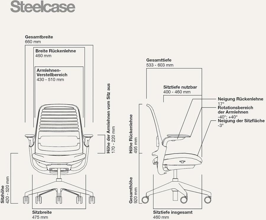 Industrialhome Ergonomische Bureaustoel 66x64x92 cm – Pro Series 1 Stormhorizon – Luxe Ergonomische Stoel met 4D Armleuningen LiveBack Lumbaal Ondersteuning Ademend Netrug Verstelbare Zitdiepte & Hoogte Premium Kantoorstoel tegen Rugpijn