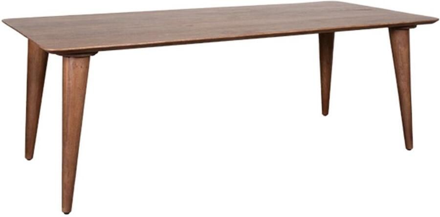 Industrialhome Luxe Eettafel Milano – 220x100x76 cm – Massief Nature Mangohout – Rechthoekig – Design Houten Tafel – Scandinavisch & Modern Industrieel