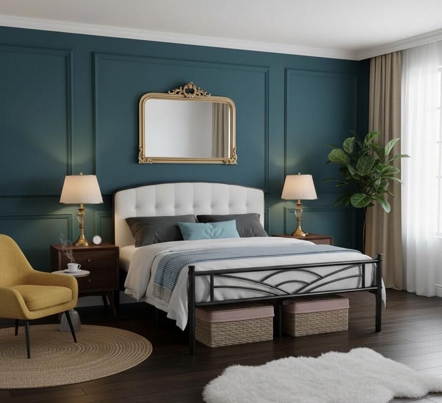 Industrialhome Modern stevig en stijlvol slapen doe je met het CloudComfort metalen bedframe 140x200 cm. Dit elegante bed is de perfecte combinatie van tijdloos design hoogwaardige materialen en slimme functionaliteit. Of je nu op zoek bent naar e