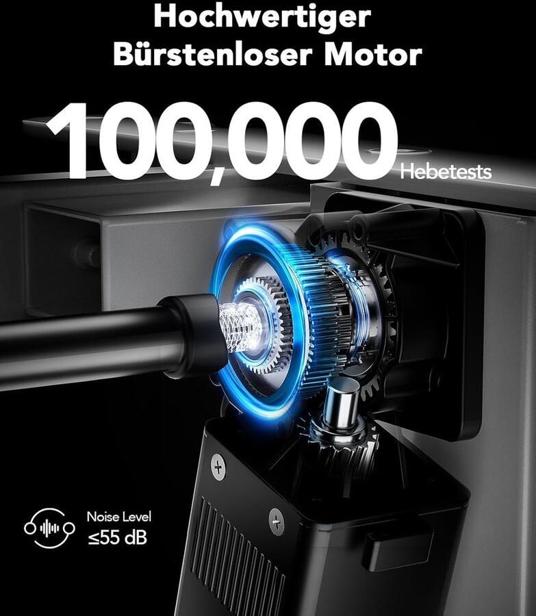 Industrialhome PowerLift Pro™ Zit-Sta Bureau 160x80 cm – Elektrisch In Hoogte Verstelbaar – Stil & Krachtig – Volledig Tafelblad – Borstelloze Motor – Naturel Wit