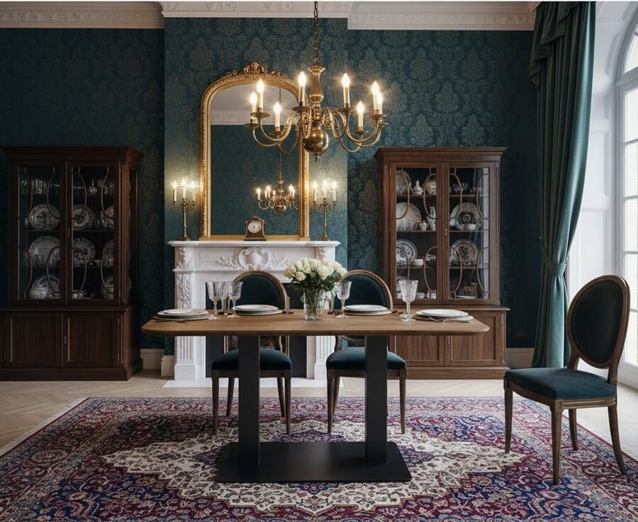 Industrialhome Restauranttafel Mangohout 120x70 cm – Industriële Eettafel 4 Personen – Nature Smooth Hout & Zwart Metaal – Handgemaakt – Robuuste Horecatafel –