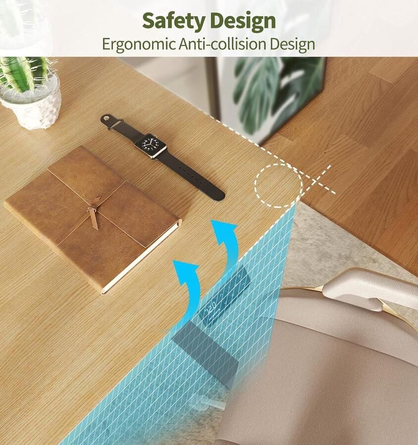 Industrialhome S1 Pro Elektrisch Zit-Sta Bureau 160x80 cm – In Hoogte Verstelbaar 72-120 cm – Stabiel Stalen Frame – Tafelblad 25 mm – 4 Geheugenstanden USB-Poort – Grijs & Wit