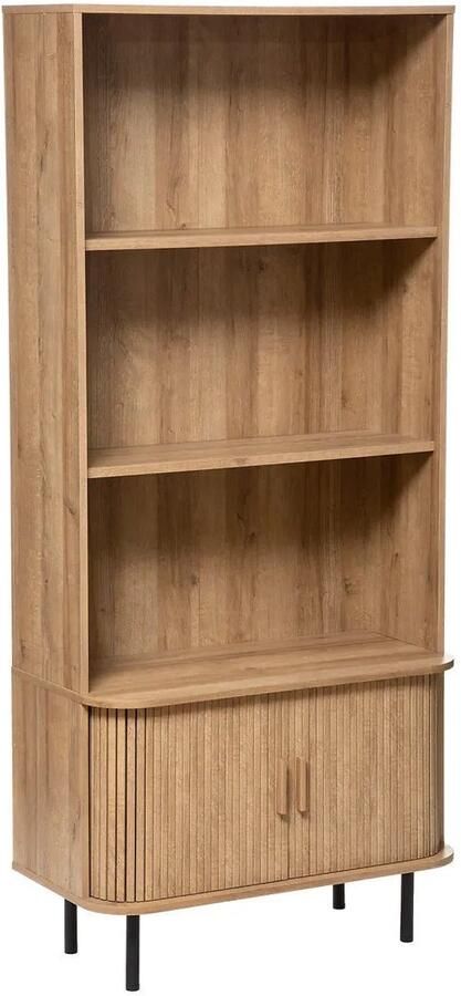 Industrieel In Huis Boekenkast Industrieel met 2 Deuren Opbergkast met deuren (179 5x80x40cm) Boekenrek Kind Industrieel Hout Boekenrek Kinderkamer Boekenkast Kind Boekenkastje Boekenkast Kinderkamer