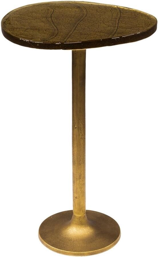 Industrieel In Huis Luxe Bijzettafel Goud (38x33x60 cm) Bijzettafetljes Woonkamer Industriële Sidetable Decoratie Salontafel Antieke Ronde Tafelset Salon Tafel Industrieel & Landelijk Koffietafel