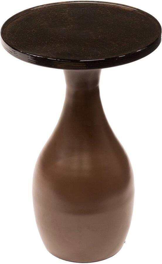 Industrieel In Huis Luxe Bijzettafel Koper (30x30x50 cm) Bijzettafetljes Woonkamer Industriële Sidetable Decoratie Salontafel Antieke Ronde Tafelset Salon Tafel Industrieel & Landelijk Koffietafel