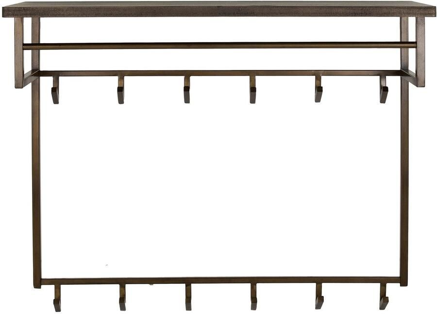 Industrieel In Huis Luxe Kapstok Hangend 12 Haken Wandkapstok Muur Kapstokhaak 12x Kapstokken Industrieel Staand Wandkapstok met Hoedenplank Hout & Zwart Metaal Landelijk Wandkapstok met Plank Wandrek (100 cm x 33 cm x 80 cm)