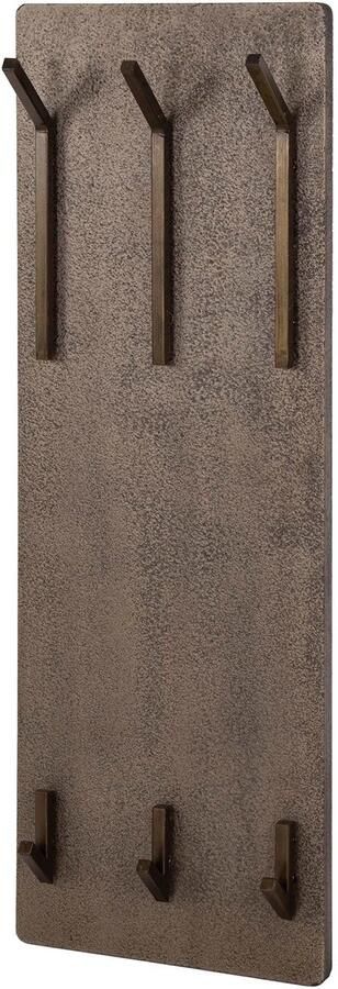 Industrieel In Huis Luxe Kapstok Hangend 6 Haken Wandkapstok Muur (35 x 12 x 100 cm) Kapstokhaak 6x Kapstokken Industrieel Staand Wandkapstok Hout & Zwart Metaal Landelijk Kapstok Brons Antiek- Kapstok Muur