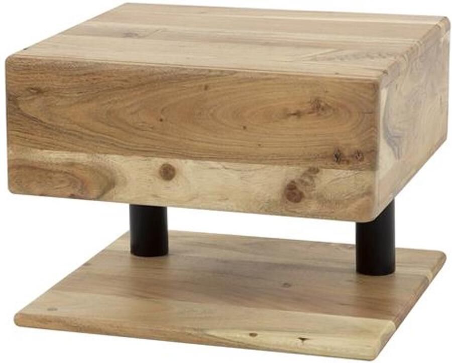 Industrieel In Huis Luxe Nachtkastje Industrieel Hout met Lade (35 x 32 x 27 cm) Houten Nachtkastje Nachtkast Industrieel Modern Landelijk Industrieel Nachtkastjes Nachtkast Nachtkastje Hout Zwart Bijzettafeltjes Woonkamer