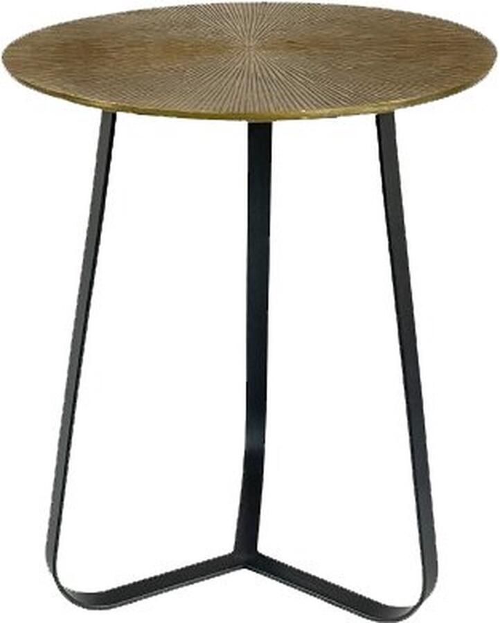 Industrieel In Huis Luxe Salontafel Rond Industrieel Aluminium (Ø 40 cm) Salontafel Brons Zwart Salontafels Landelijk Bijzettafels Bijzettafeltjes Woonkamer Bijzettafel Industrieel Antieke finish Zwart Bijzettafel Rond 40cm