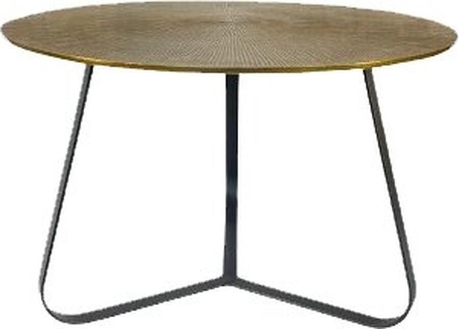 Industrieel In Huis Luxe Salontafel Rond Industrieel Aluminium (Ø 60 cm) Salontafel Brons Zwart Salontafels Landelijk Bijzettafels Bijzettafeltjes Woonkamer Bijzettafel Industrieel Antieke finish Zwart Bijzettafel Rond 60cm