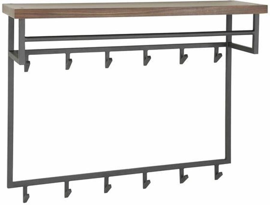 Industrieel In Huis Luxe Wandkapstok Industieel 12 Haken Kapstok Hout Hangend Kapstokhaak 12x Deurkapstok Opdekdeur Hangende Wandkapstok Industrieel & Zilver Metaal Landelijk Kapstokken Industrieel Staand (100 cm x 30 cm x 80 cm)